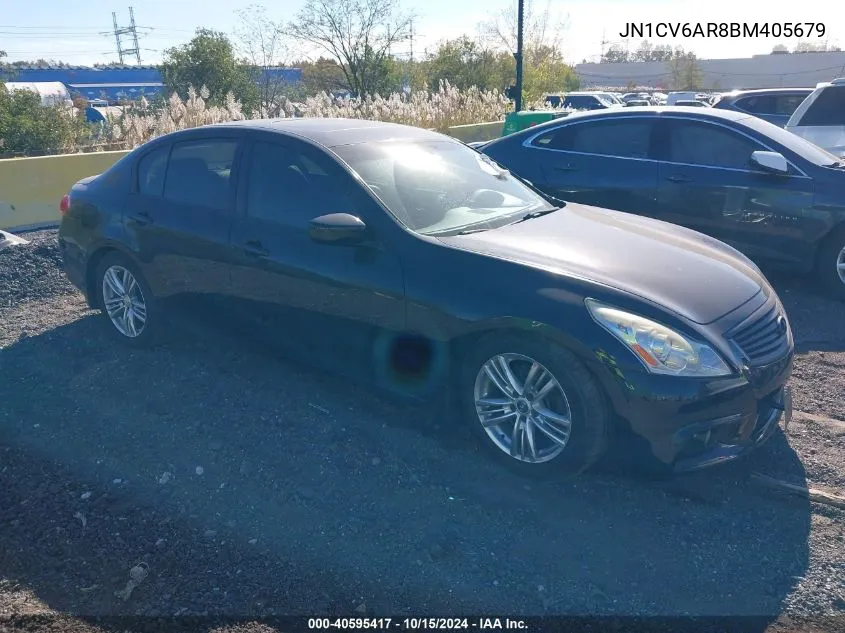 2011 Infiniti G37X VIN: JN1CV6AR8BM405679 Lot: 40595417