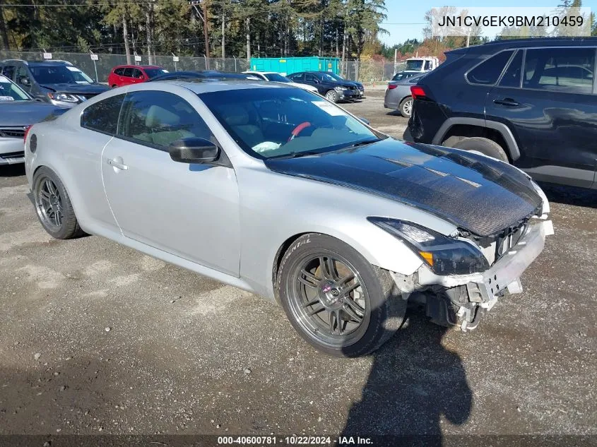 2011 Infiniti G37 Journey VIN: JN1CV6EK9BM210459 Lot: 40600781