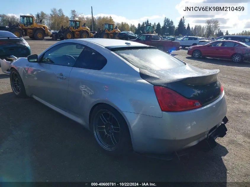 2011 Infiniti G37 Journey VIN: JN1CV6EK9BM210459 Lot: 40600781