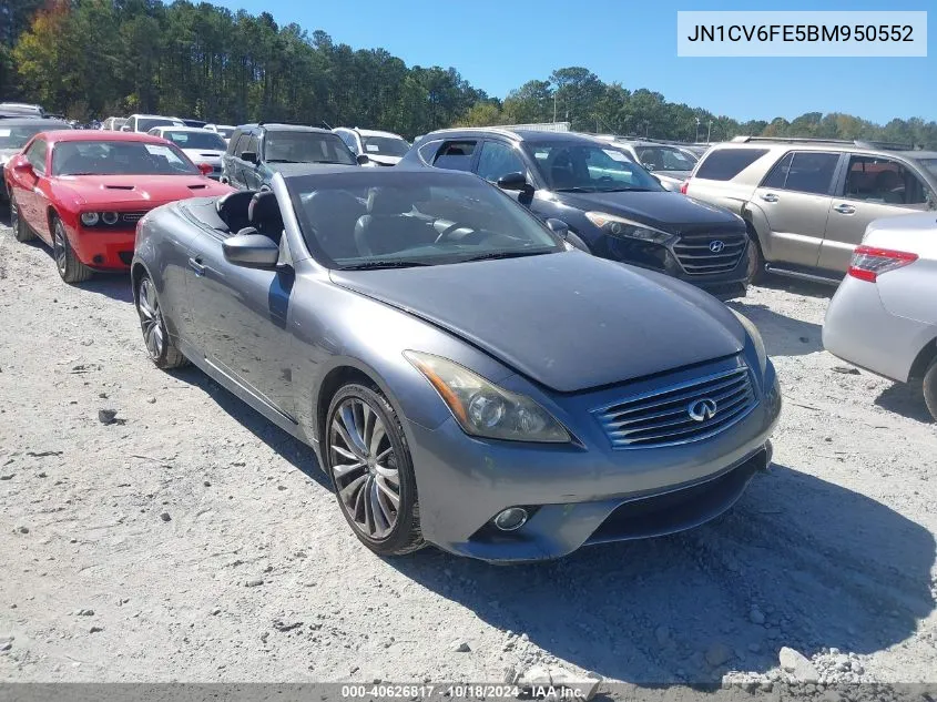 2011 Infiniti G37 VIN: JN1CV6FE5BM950552 Lot: 40626817