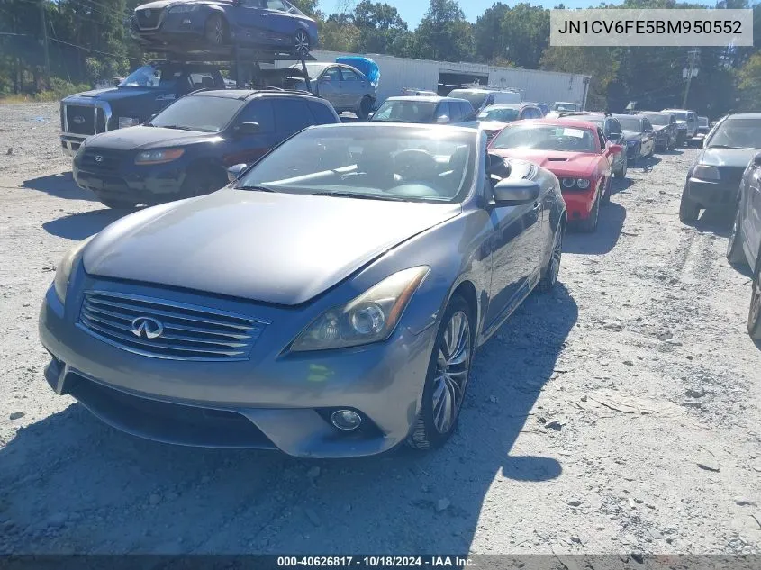 2011 Infiniti G37 VIN: JN1CV6FE5BM950552 Lot: 40626817