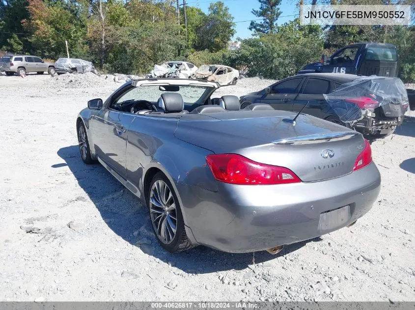 2011 Infiniti G37 VIN: JN1CV6FE5BM950552 Lot: 40626817