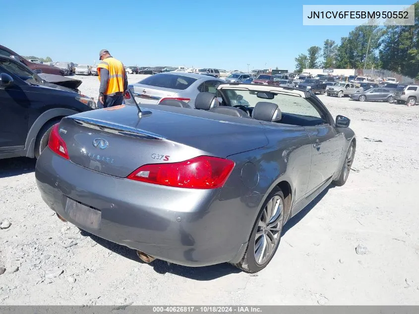 2011 Infiniti G37 VIN: JN1CV6FE5BM950552 Lot: 40626817