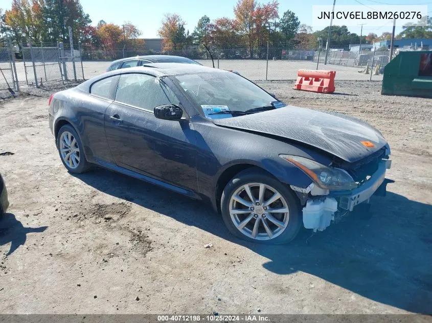 JN1CV6EL8BM260276 2011 Infiniti G37X