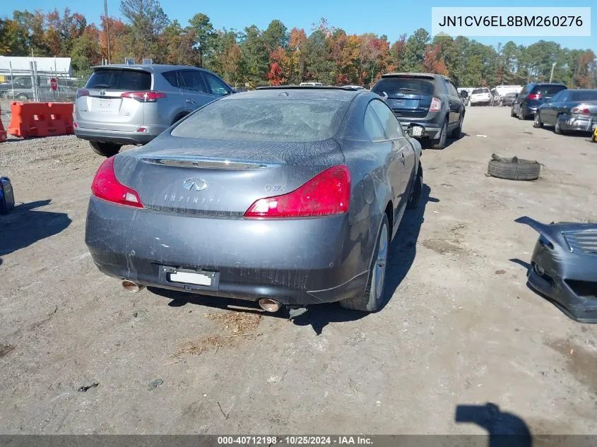 JN1CV6EL8BM260276 2011 Infiniti G37X