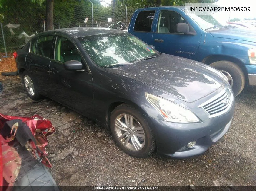 2011 Infiniti G37 Journey VIN: JN1CV6AP2BM506909 Lot: 40721879