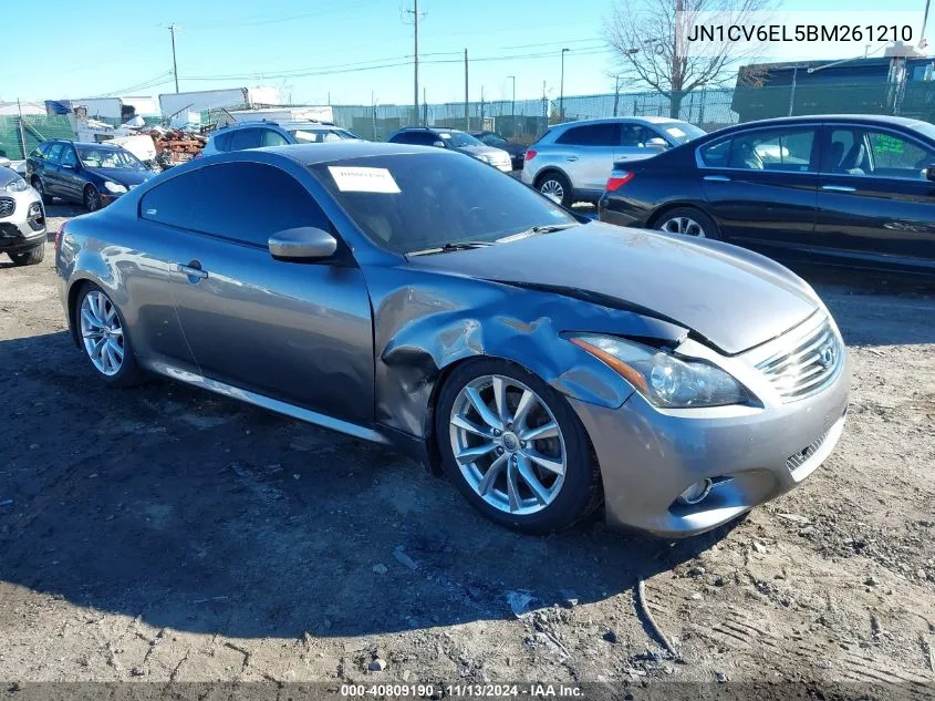 JN1CV6EL5BM261210 2011 Infiniti G37X