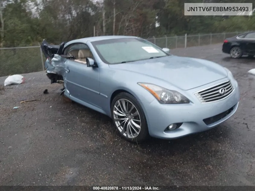 2011 Infiniti G37 VIN: JN1TV6FE8BM953493 Lot: 40820878