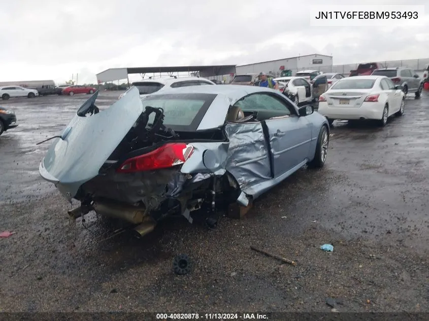 2011 Infiniti G37 VIN: JN1TV6FE8BM953493 Lot: 40820878