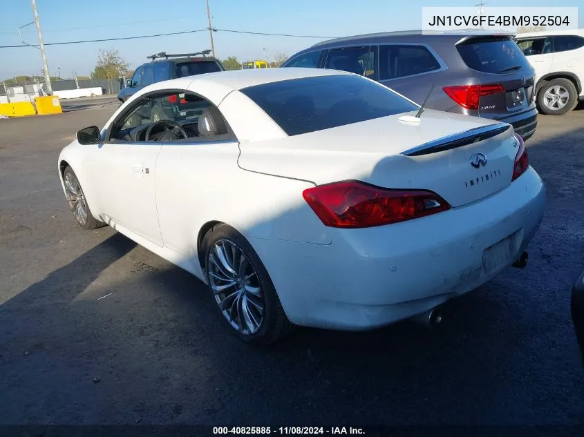 2011 Infiniti G37 VIN: JN1CV6FE4BM952504 Lot: 40825885