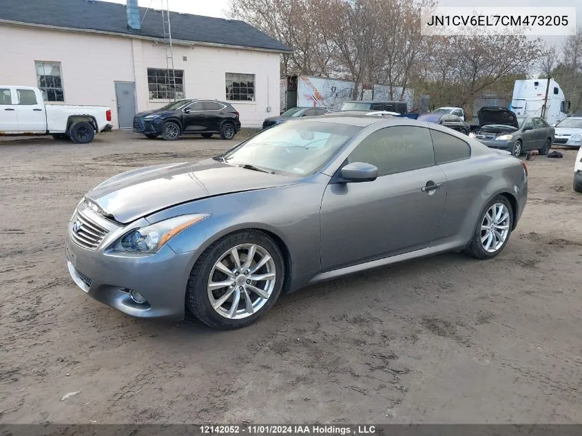 2012 Infiniti G37 VIN: JN1CV6EL7CM473205 Lot: 12142052