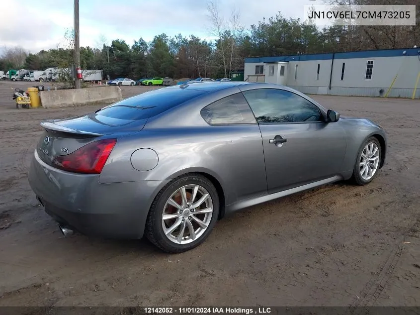 2012 Infiniti G37 VIN: JN1CV6EL7CM473205 Lot: 12142052