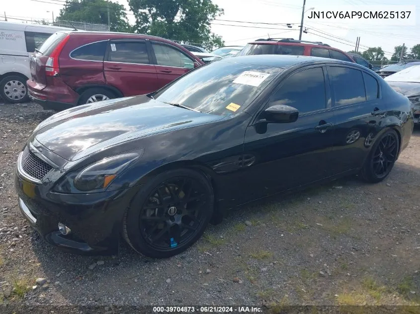 2012 Infiniti G37 Journey VIN: JN1CV6AP9CM625137 Lot: 39704873