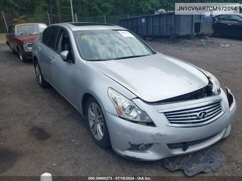 JN1CV6AR7CM972094 2012 Infiniti G37X