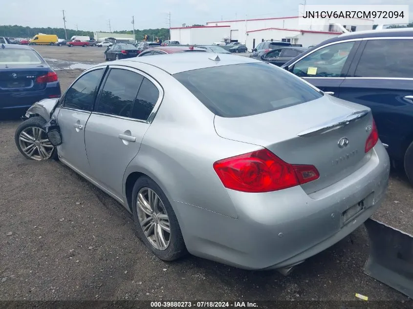 JN1CV6AR7CM972094 2012 Infiniti G37X