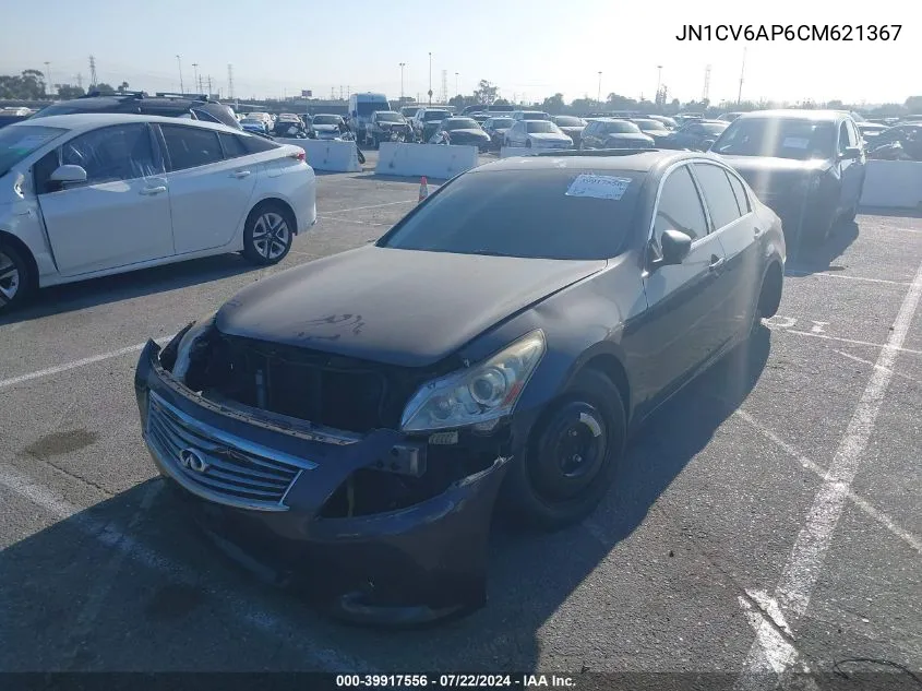 2012 Infiniti G37 Journey VIN: JN1CV6AP6CM621367 Lot: 39917556