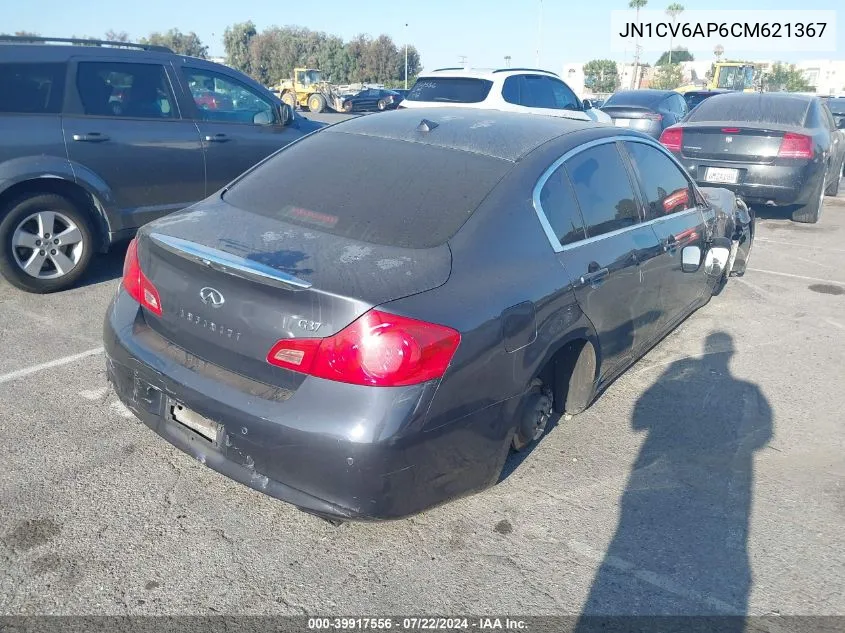 2012 Infiniti G37 Journey VIN: JN1CV6AP6CM621367 Lot: 39917556