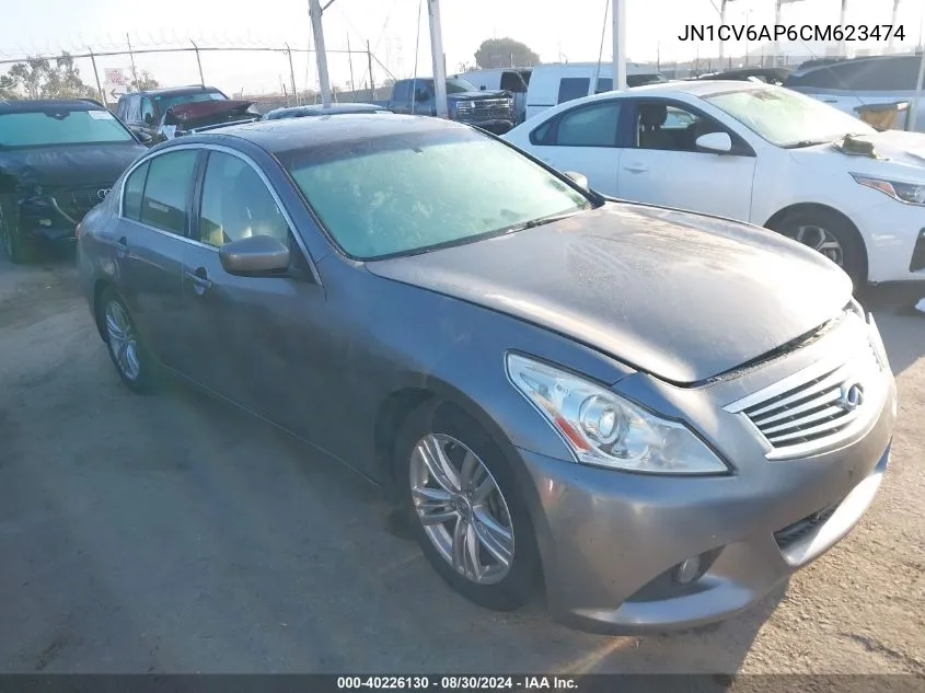 2012 Infiniti G37 Journey VIN: JN1CV6AP6CM623474 Lot: 40226130