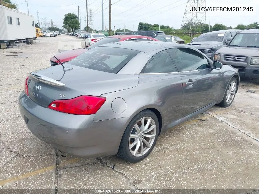 2012 Infiniti G37 Sport VIN: JN1CV6FE8CM201245 Lot: 40267529