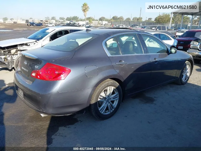 2012 Infiniti G37 Sport VIN: JN1CV6AP6CM621580 Lot: 40272045