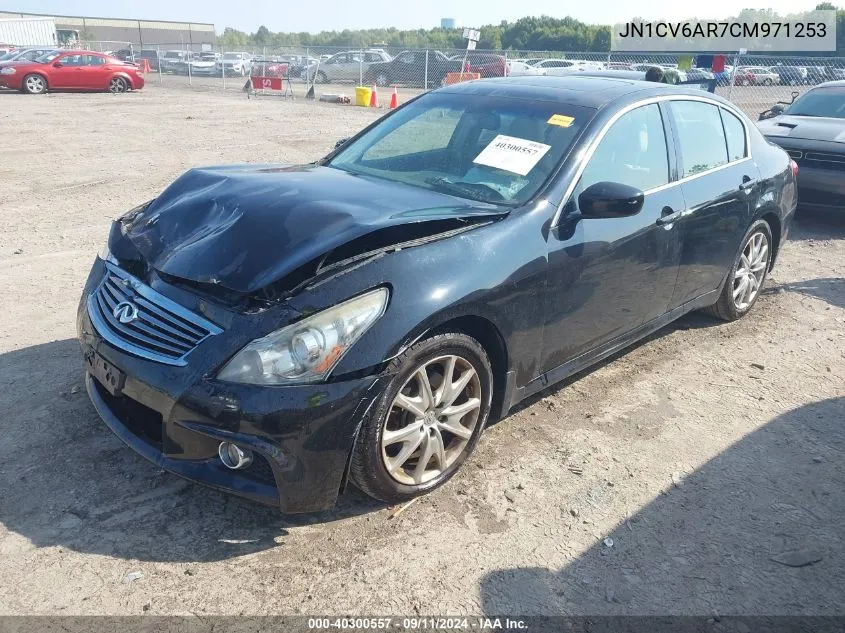 2012 Infiniti G37X VIN: JN1CV6AR7CM971253 Lot: 40300557