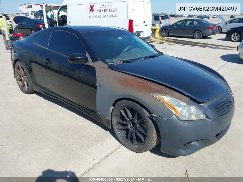 2012 Infiniti G37 Journey VIN: JN1CV6EK2CM420497 Lot: 40460859