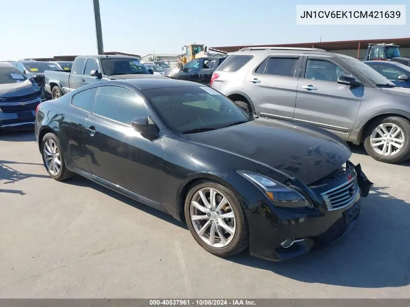 2012 Infiniti G37 Journey VIN: JN1CV6EK1CM421639 Lot: 40537961