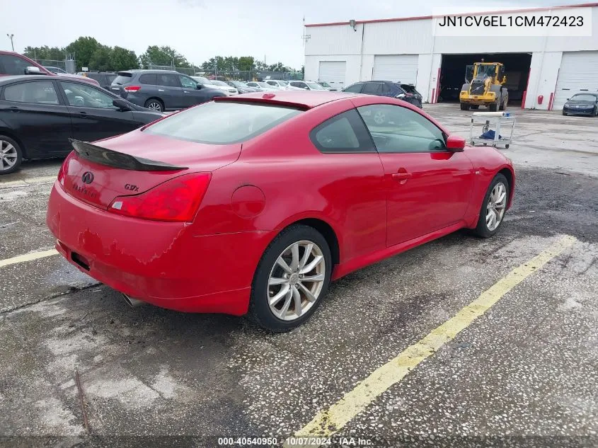 2012 Infiniti G37X VIN: JN1CV6EL1CM472423 Lot: 40540950