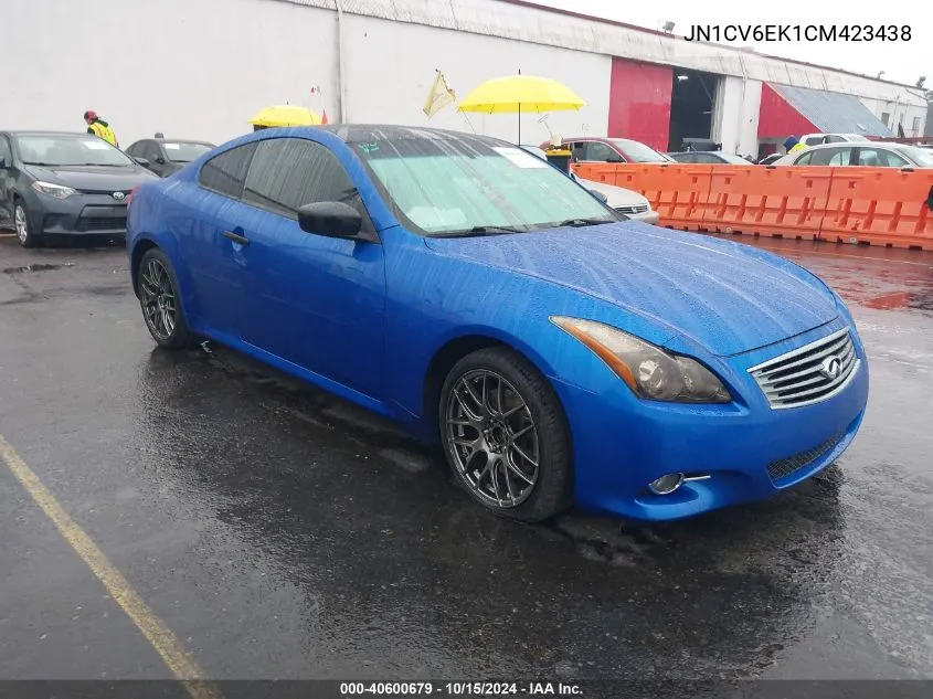 2012 Infiniti G37 Journey VIN: JN1CV6EK1CM423438 Lot: 40600679