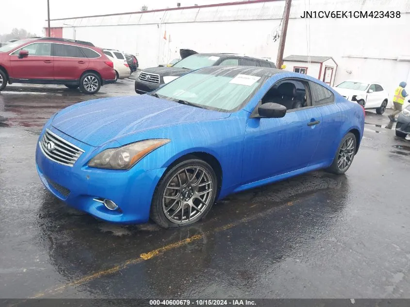 2012 Infiniti G37 Journey VIN: JN1CV6EK1CM423438 Lot: 40600679