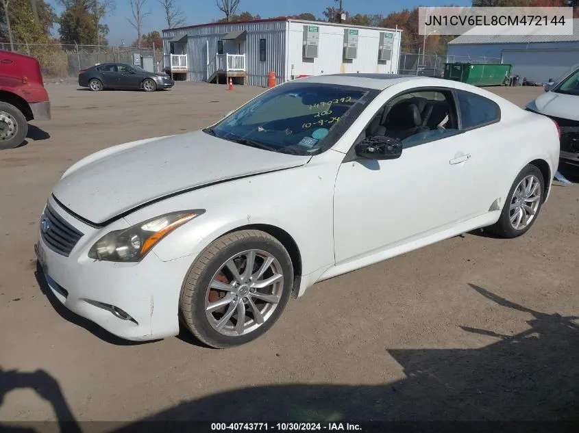 JN1CV6EL8CM472144 2012 Infiniti G37X