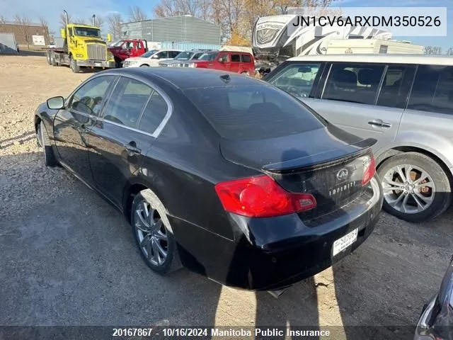 2013 Infiniti G37 X VIN: JN1CV6ARXDM350526 Lot: 20167867