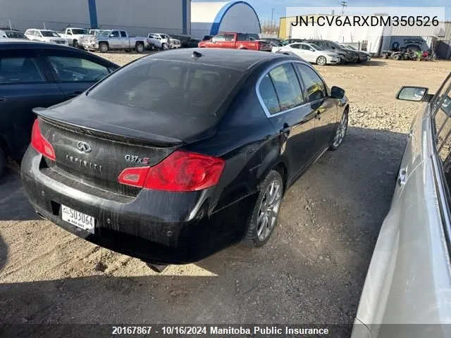 2013 Infiniti G37 X VIN: JN1CV6ARXDM350526 Lot: 20167867