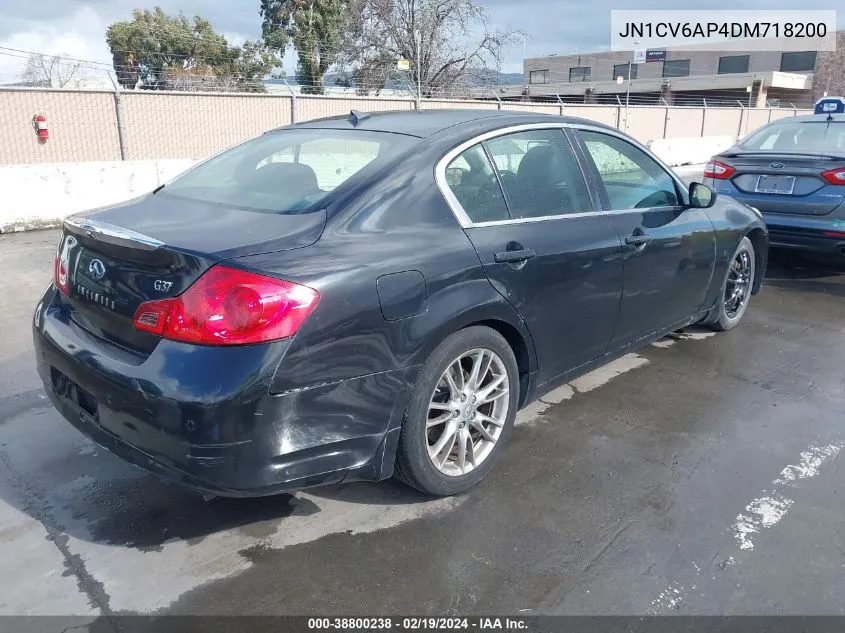 2013 Infiniti G37 Journey VIN: JN1CV6AP4DM718200 Lot: 38800238