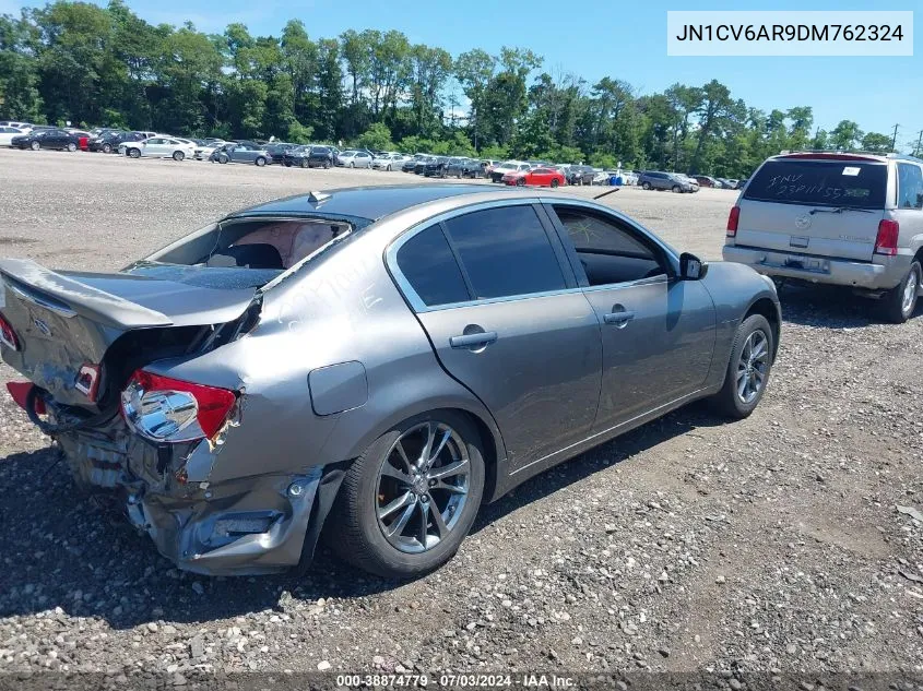 2013 Infiniti G37X VIN: JN1CV6AR9DM762324 Lot: 38874779