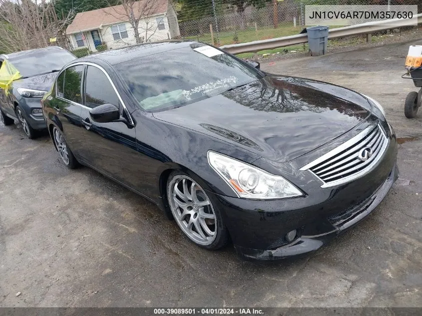 2013 Infiniti G37X VIN: JN1CV6AR7DM357630 Lot: 39089501