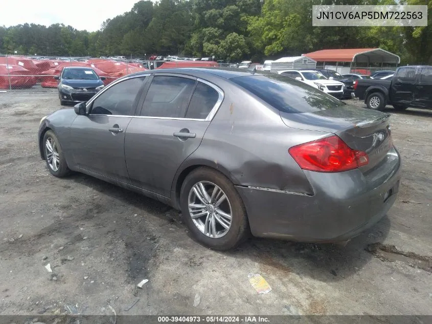 2013 Infiniti G37 Journey VIN: JN1CV6AP5DM722563 Lot: 39404973