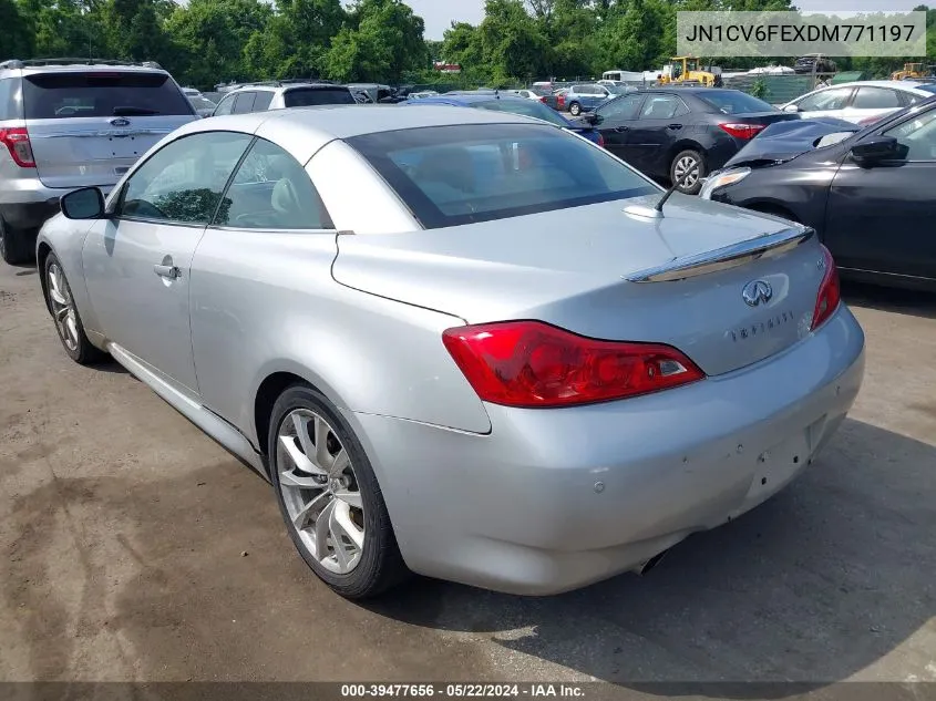 2013 Infiniti G37 VIN: JN1CV6FEXDM771197 Lot: 39477656