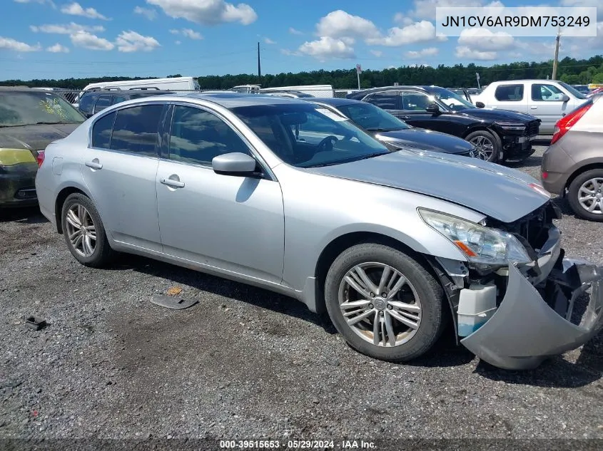 2013 Infiniti G37X VIN: JN1CV6AR9DM753249 Lot: 39515653