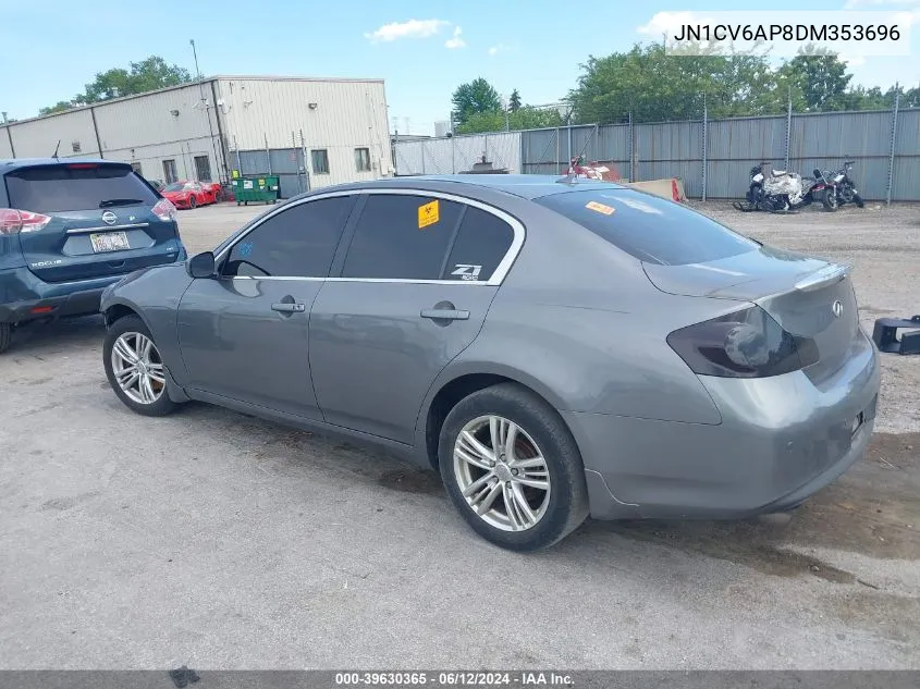 2013 Infiniti G37 Journey/Sport VIN: JN1CV6AP8DM353696 Lot: 39630365