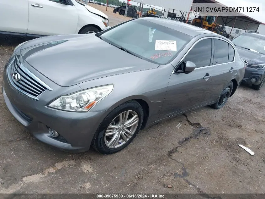 2013 Infiniti G37 Journey VIN: JN1CV6AP9DM711274 Lot: 39675939