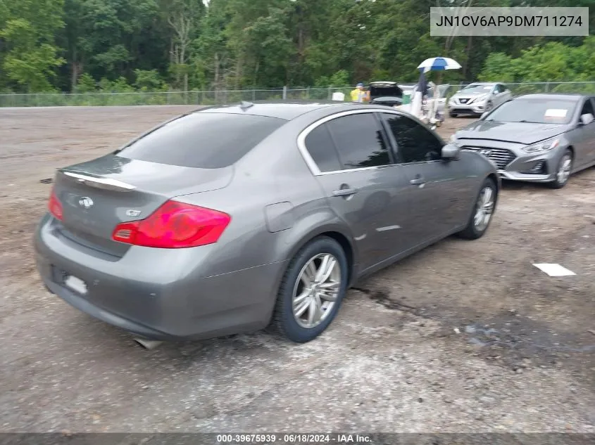 2013 Infiniti G37 Journey VIN: JN1CV6AP9DM711274 Lot: 39675939