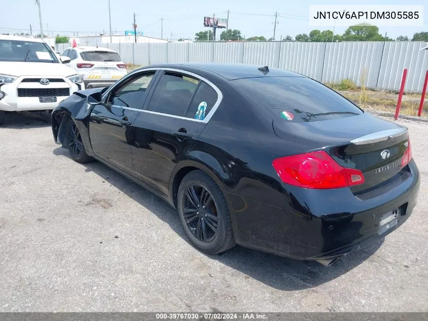 2013 Infiniti G37 Journey VIN: JN1CV6AP1DM305585 Lot: 39767030