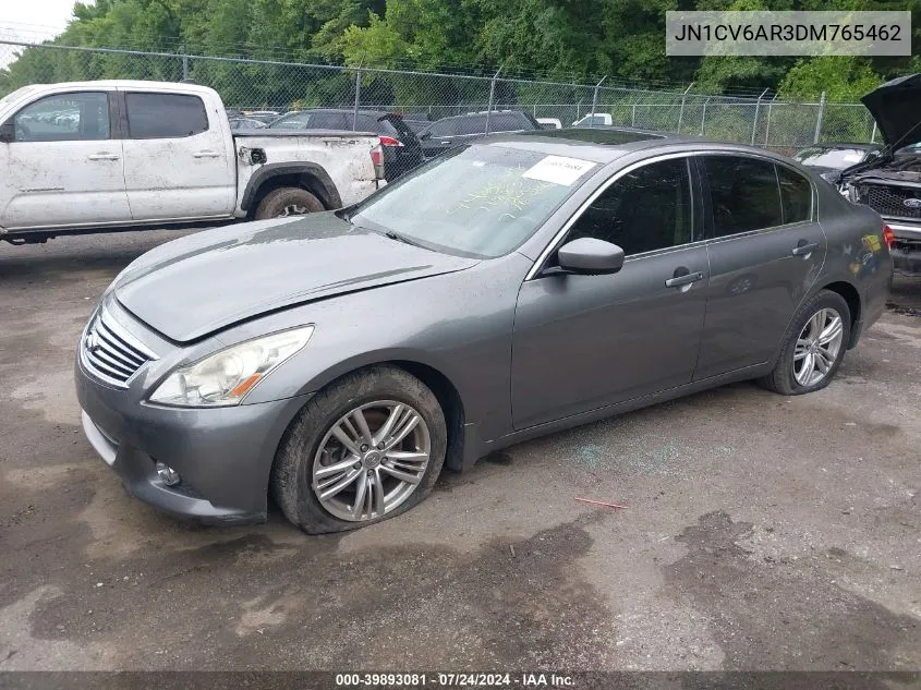 2013 Infiniti G37X VIN: JN1CV6AR3DM765462 Lot: 39893081