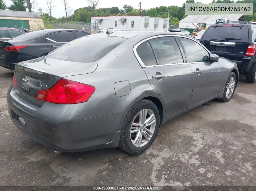 2013 Infiniti G37X VIN: JN1CV6AR3DM765462 Lot: 39893081