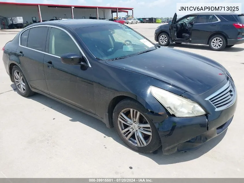 2013 Infiniti G37 Journey VIN: JN1CV6AP9DM713025 Lot: 39915501