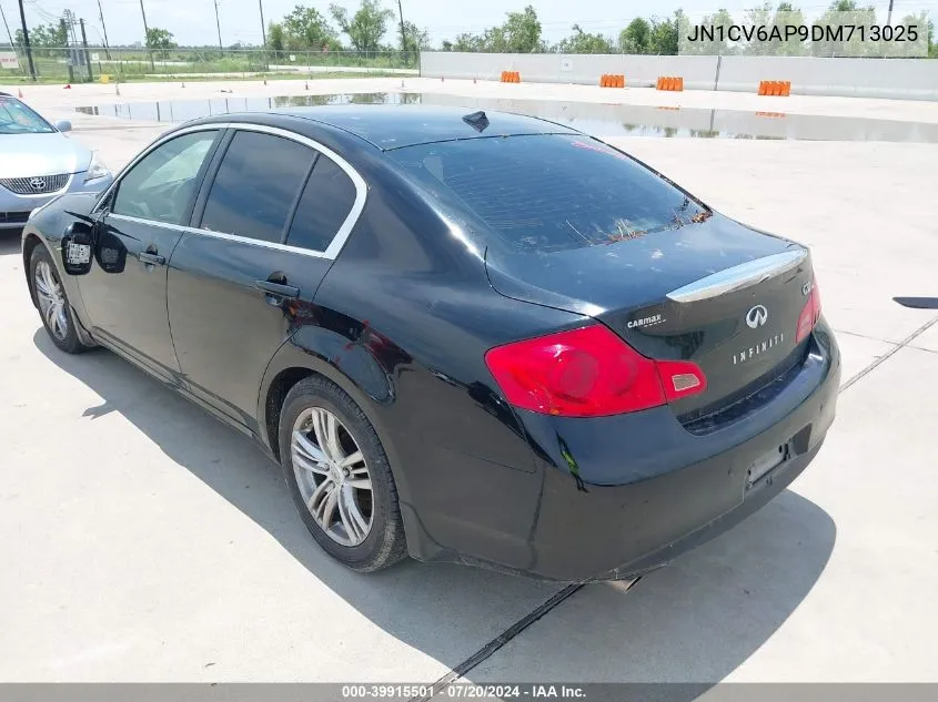 2013 Infiniti G37 Journey VIN: JN1CV6AP9DM713025 Lot: 39915501