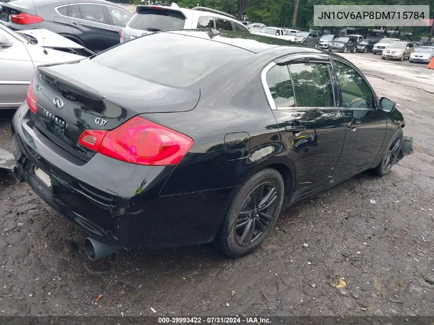 2013 Infiniti G37 Journey VIN: JN1CV6AP8DM715784 Lot: 39993422