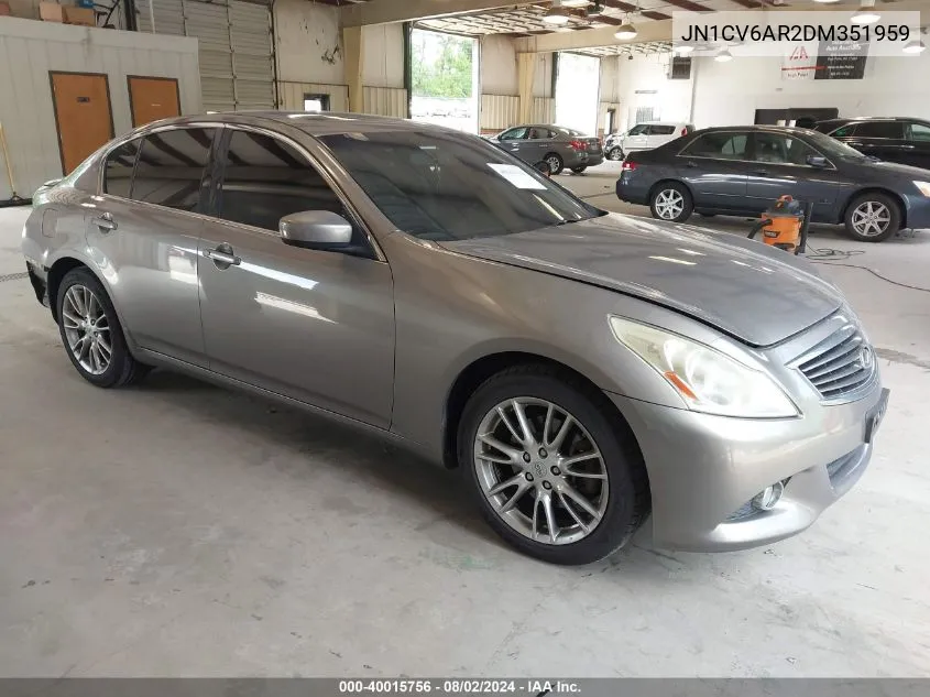 JN1CV6AR2DM351959 2013 Infiniti G37X