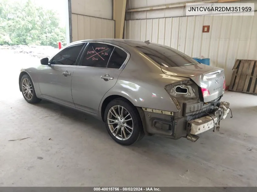 JN1CV6AR2DM351959 2013 Infiniti G37X